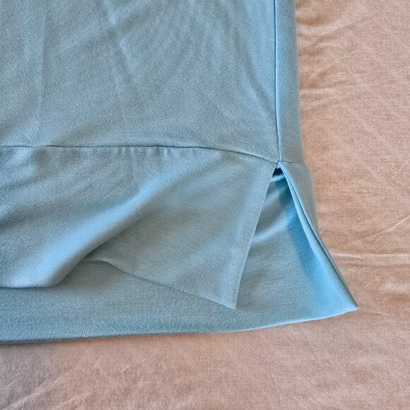 NWT Pretty Aqua Blue SS Pullover Hoodie Worshop Republic Clothing XL - Picture 10 of 16